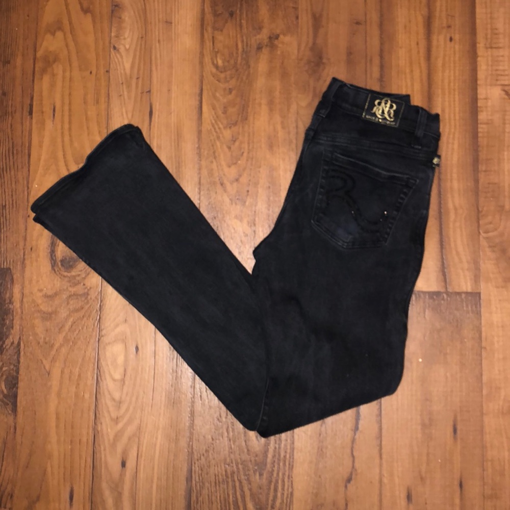 Rock & Republic Women’s Black jeans SZ8 sequins